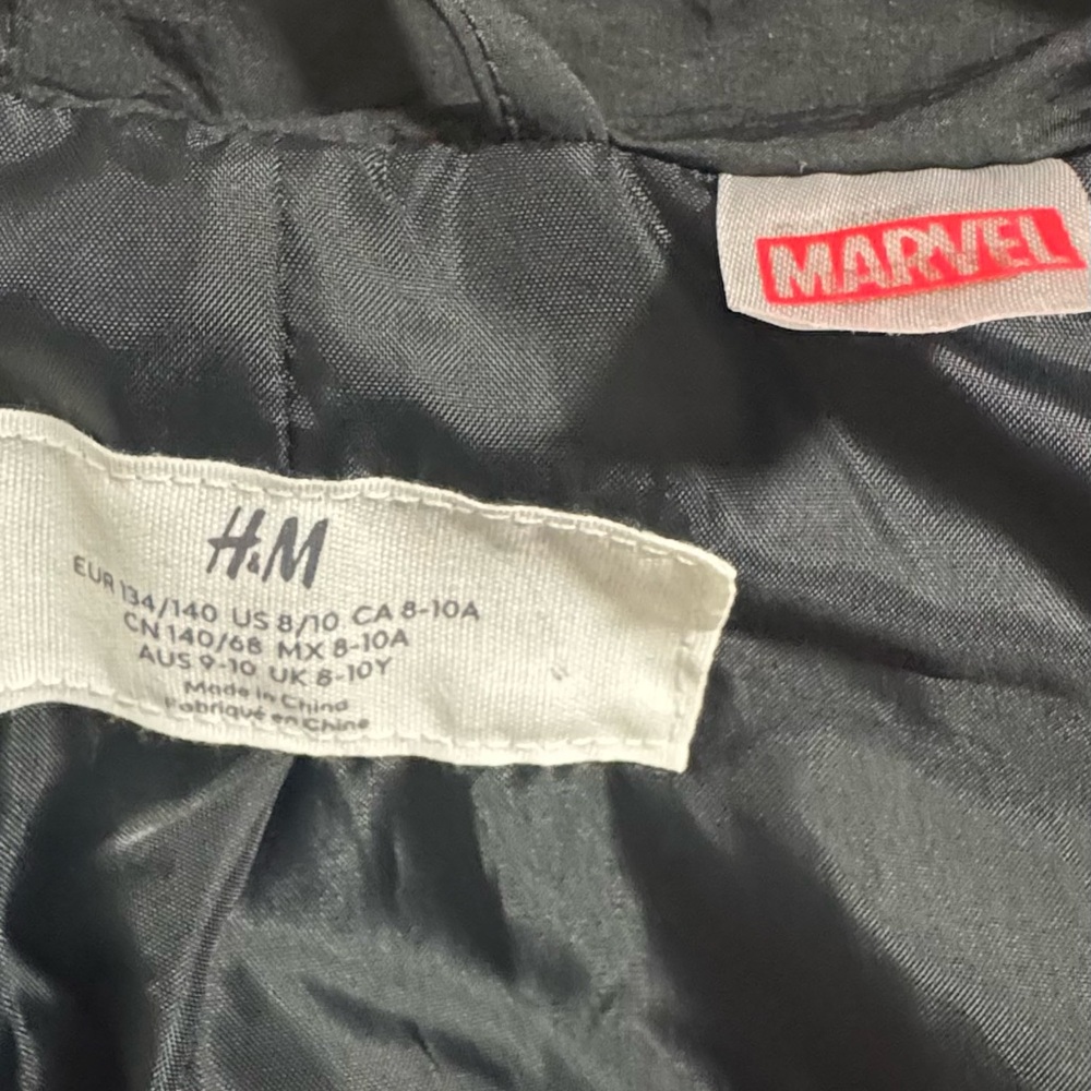 Marvel Spider-Man Kids Jacket Boys Size 8/10 H&M Zip-Up - Picture 4 of 6